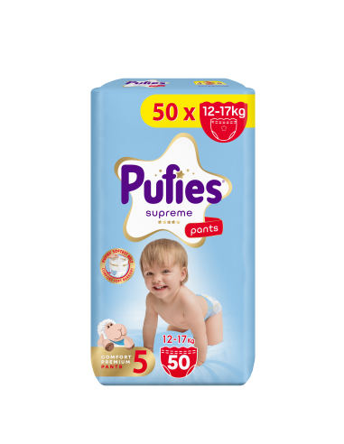 Pufies гащички Supreme 5, 50 бр, 12-17 кг,...