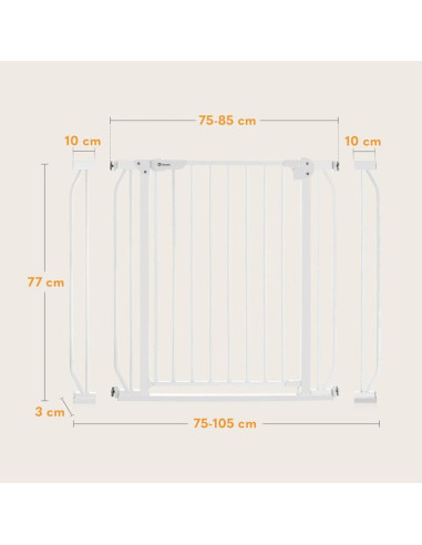 Универсална преграда за врата Lionelo Truus Slim