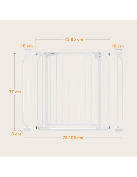 Универсална преграда за врата Lionelo Truus Slim