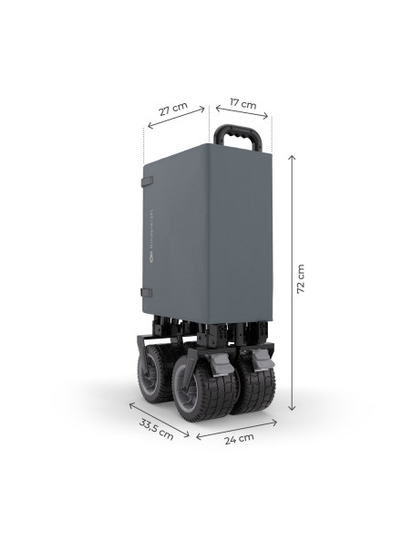 Kinderkraft Rollster сгъваема количка за деца ANTHRACITE