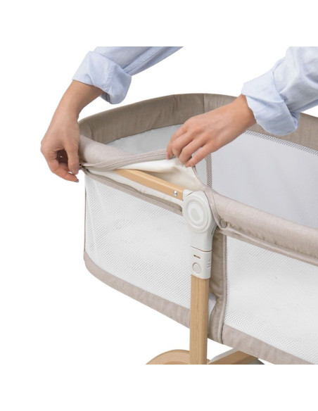 Бебешка кошара Next to me 3 в 1 Lionelo Malin Evo люлееща се, с комарник