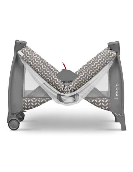 Бебешка кошара Lionelo Sven Plus с комарник, подложка за повиване и интерактивна играчка