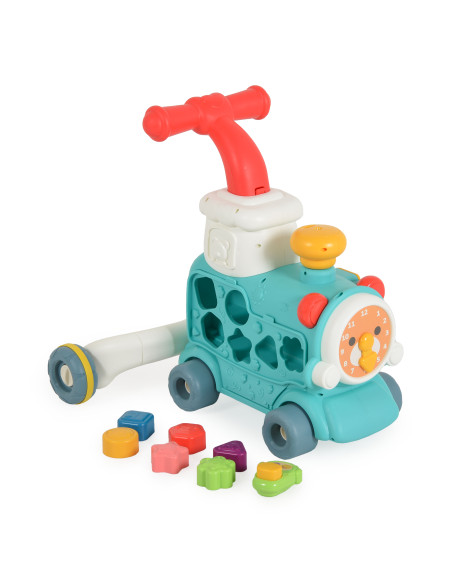 Играчка за прохождане 3в1 Happy Train mint