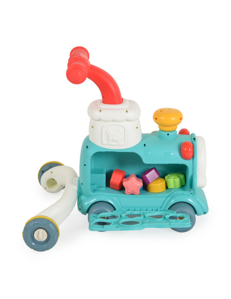 Играчка за прохождане 3в1 Happy Train mint