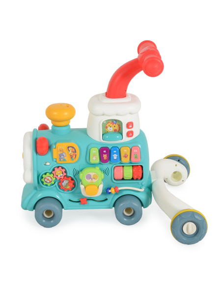 Играчка за прохождане 3в1 Happy Train mint