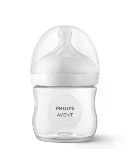 Комплект от Единична електрическа помпа за изцеждане на кърма Philips AVENT Essential, 1 бр. шише Natural Response 125 мл, 5 бр.