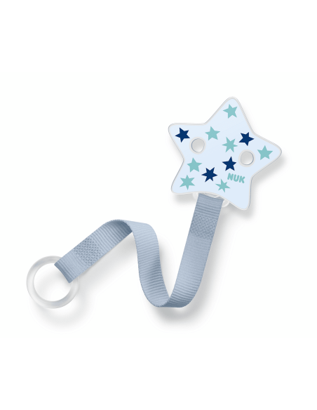 NUK лента за биберон - Синя звезда