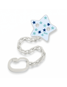 NUK синджир за биберон 2023 - Синя звезда