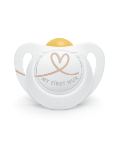 NUK биберон залъгалка каучук 0-6мес. 1бр. STAR + box -...