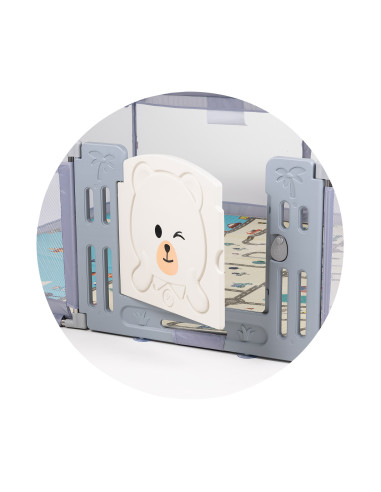 Кошара за игра Amico 180/200cm,врата,сив