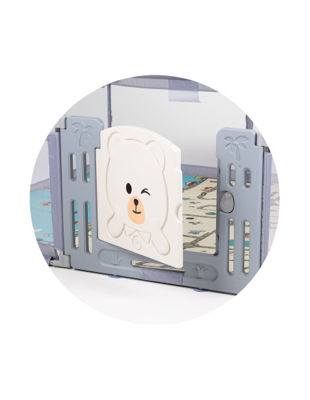 Кошара за игра Amico 180/200cm,врата,сив