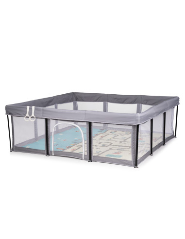 Кошара за игра Easy180/180,сгъваема,сива