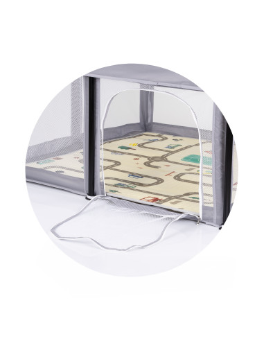 Кошара за игра Easy180/180,сгъваема,сива