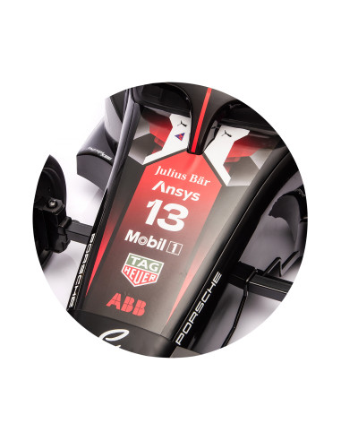 Електрическа кола Formula E Porsche червена