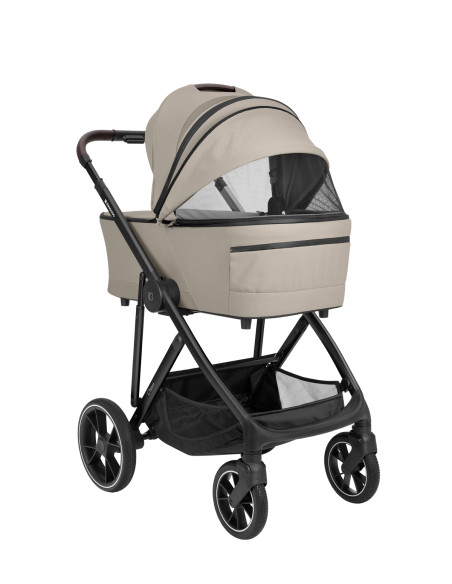Комбинирана количка 3в1 с кош за новородено Chiara Beige
