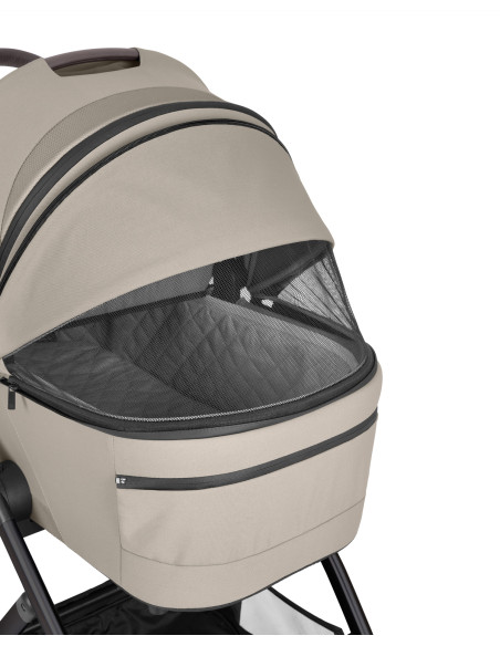 Комбинирана количка 3в1 с кош за новородено Chiara Beige