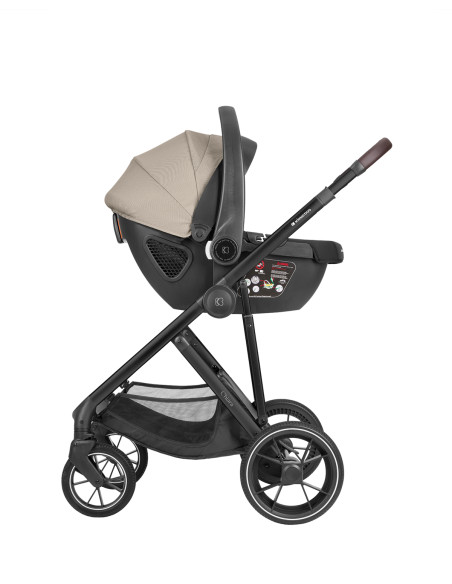 Комбинирана количка 3в1 с кош за новородено Chiara Beige