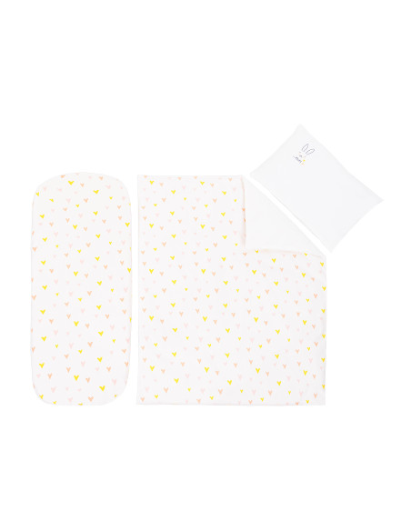 Бебешки спален комплект за количка 6 части Rabbits in Love