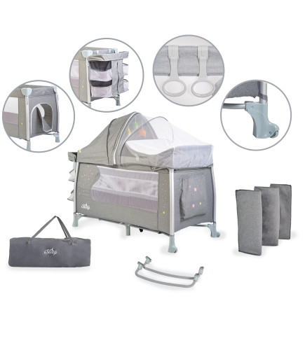 Детска кошара ISleep сив