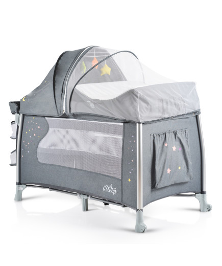 Детска кошара ISleep сив