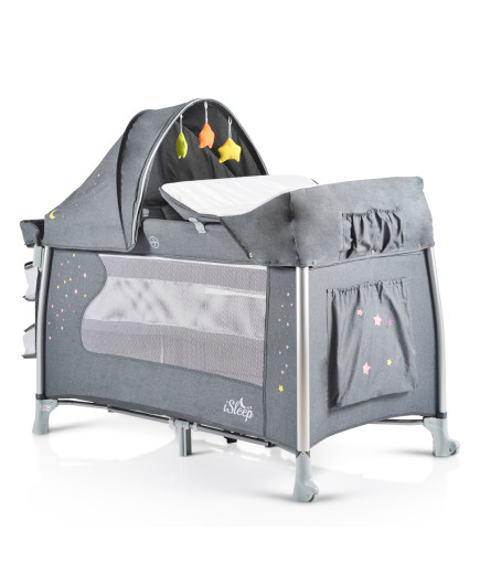 Детска кошара ISleep сив