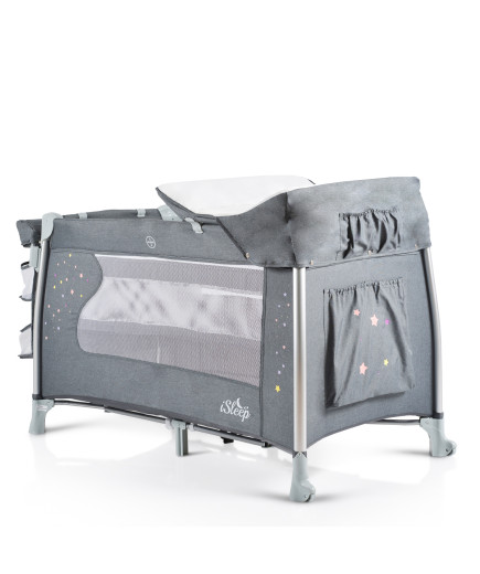 Детска кошара ISleep сив