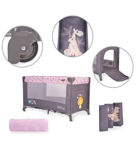 Детска кошара Africa розов