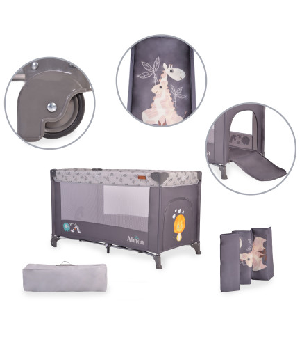 Детска кошара Africa сив