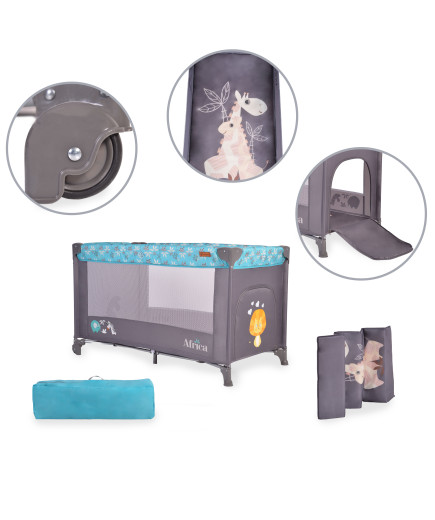 Детска кошара Africa тюркоаз