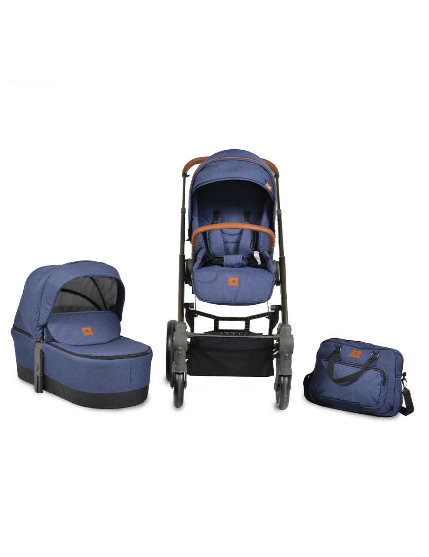 Комбинирана детска количка Icon 2в1 дънки