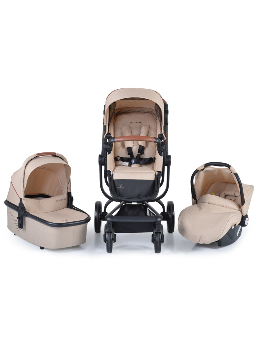 Комбинирана детска количка Ellada 2в1 бежов