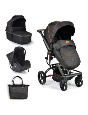 Комбинирана детска количка Ellada 2в1 черен