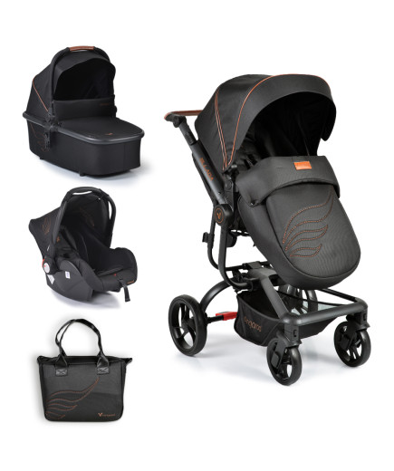 Комбинирана детска количка Ellada 2в1 черен