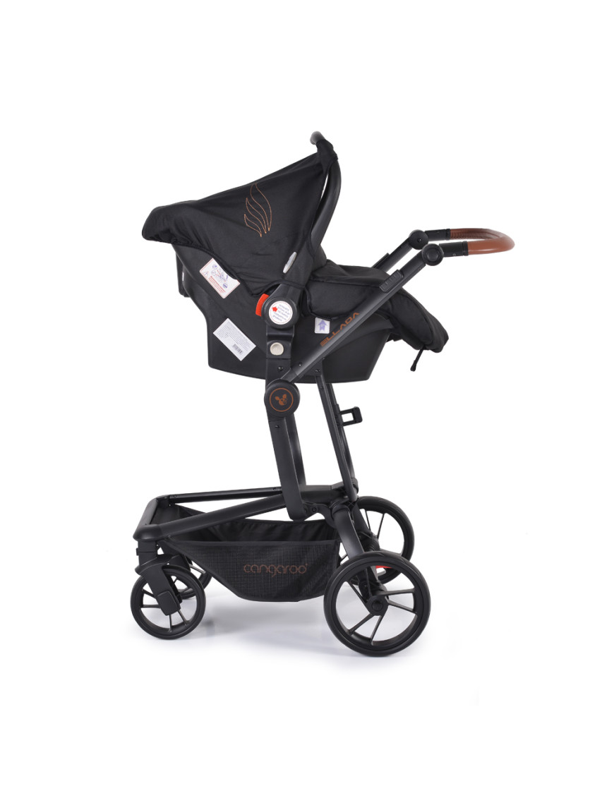 Комбинирана детска количка Ellada 2в1 черен