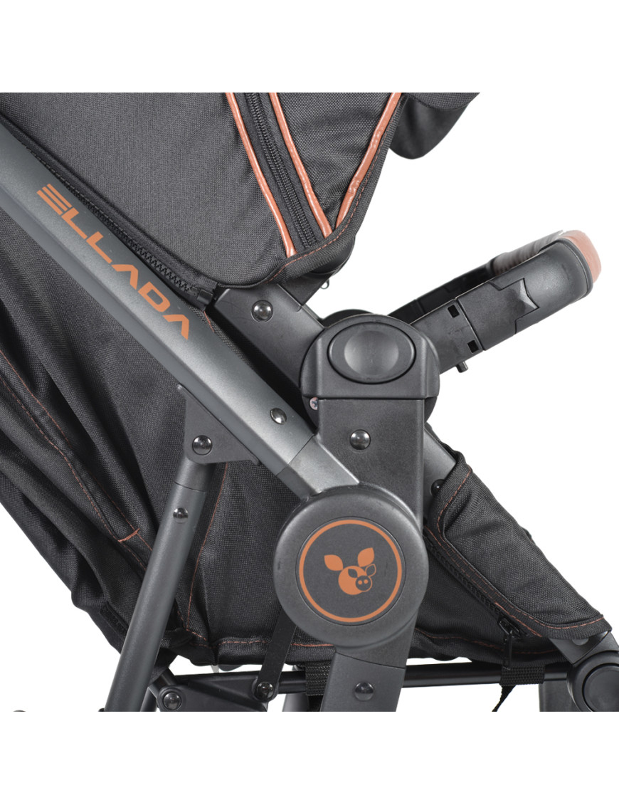 Комбинирана детска количка Ellada 2в1 черен