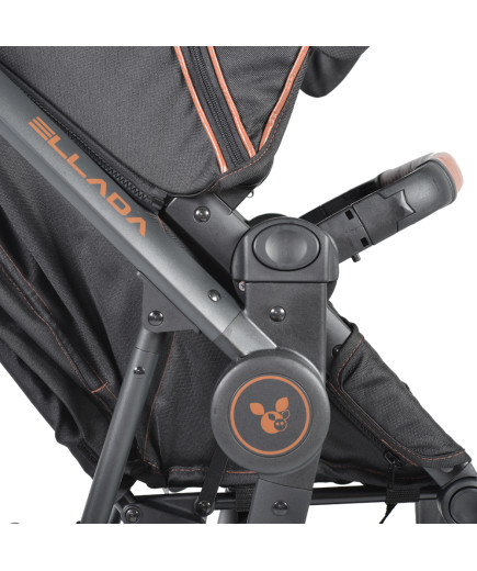 Комбинирана детска количка Ellada 2в1 черен