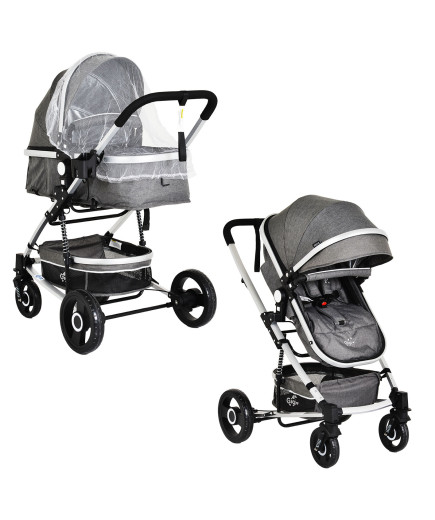 Комбинирана детска количка Gigi тъмносив