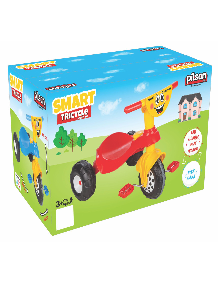 Детски мотор с педали Smart 07132 червен