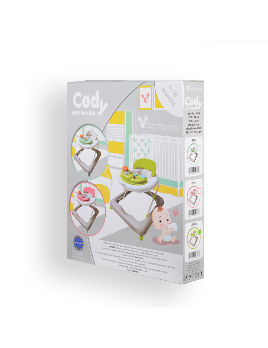 Проходилка Cody сив