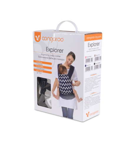 Ергономично кенгуру Explorer сив
