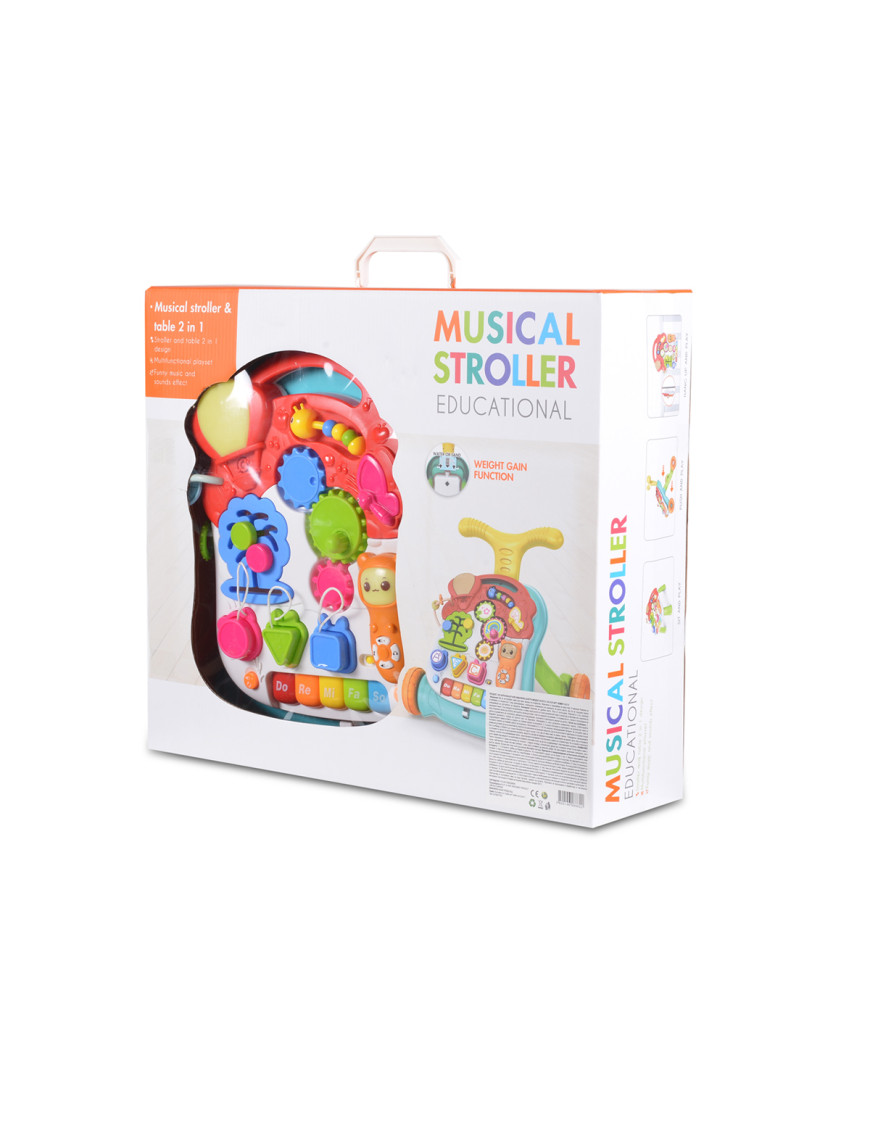 Играчка за прохождане Walker 2в1 N5218 оранжев