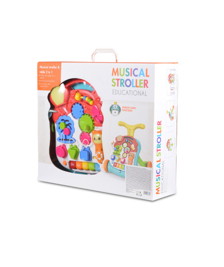 Играчка за прохождане Walker 2в1 N5218 оранжев