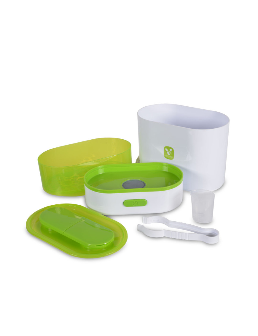 Електрически парен стерилизатор 3в1 зелен