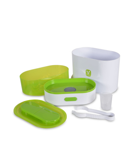 Електрически парен стерилизатор 3в1 зелен