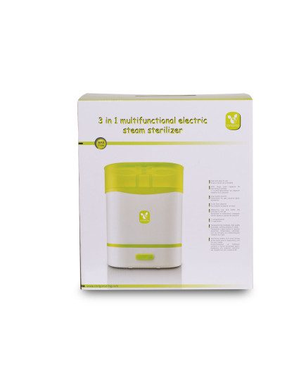 Електрически парен стерилизатор 3в1 зелен
