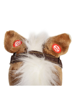 Люлка плюшена кон Chipper кафе колелца 2