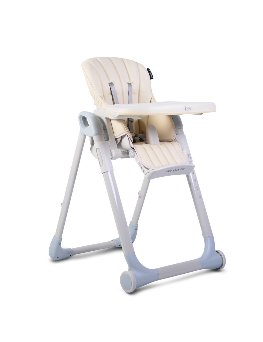 Детски стол за хранене I Eat бежов