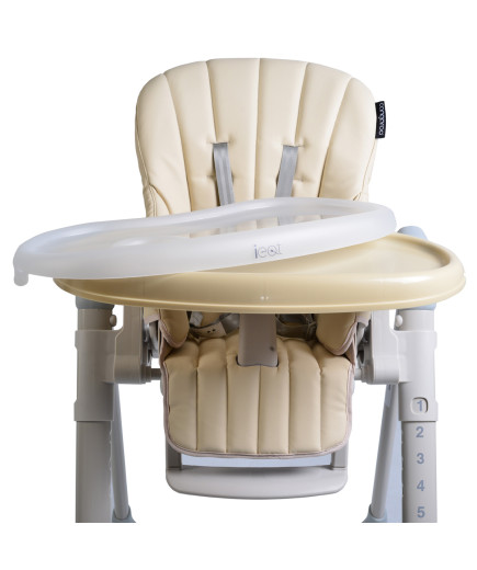 Детски стол за хранене I Eat бежов