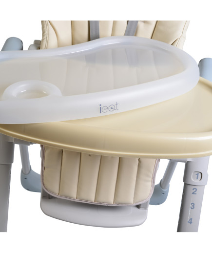 Детски стол за хранене I Eat бежов
