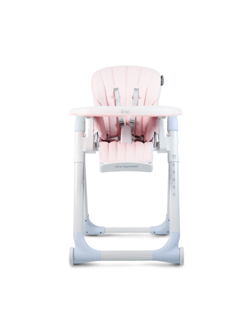 Детски стол за хранене I Eat розов